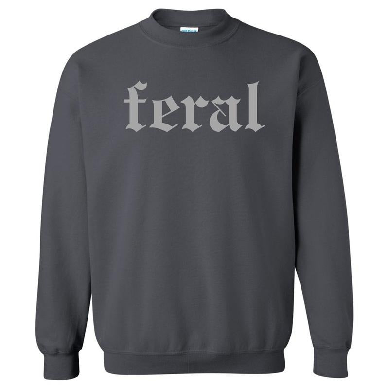Grey FERAL 'NLB' T-Shirts