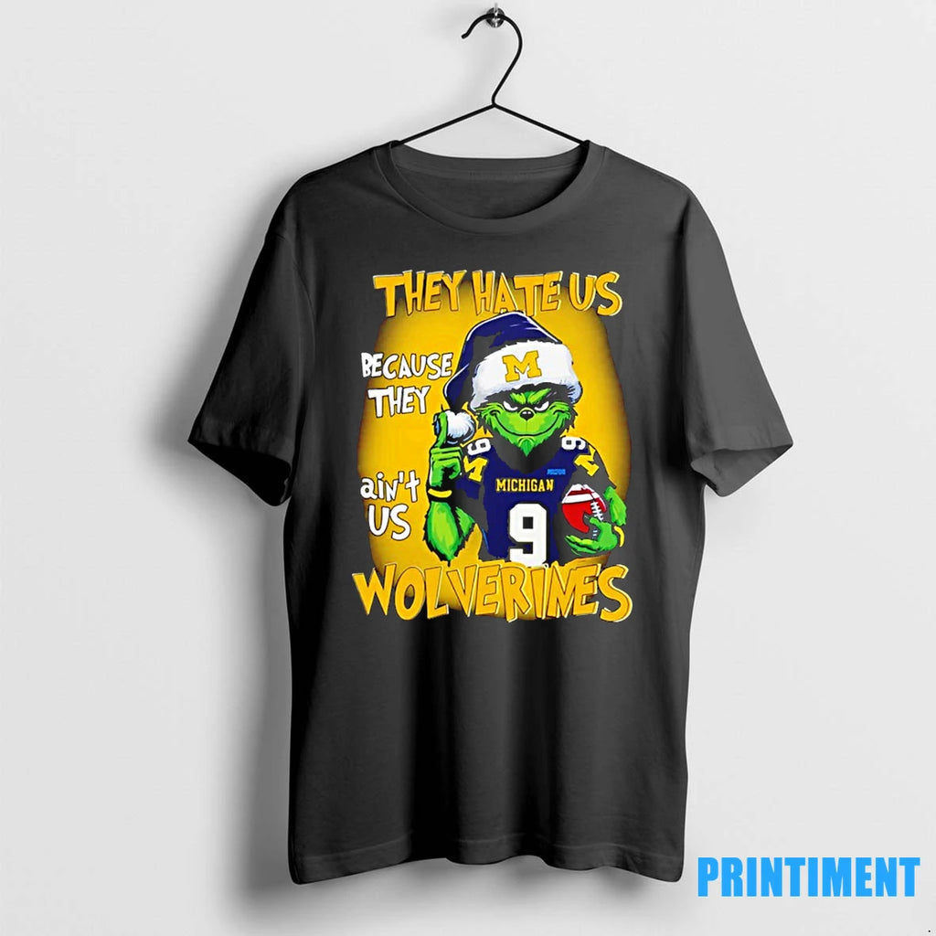 Grinch They Hate Us Because They Aint Us Michigan Wolverines Tshirts Sweater