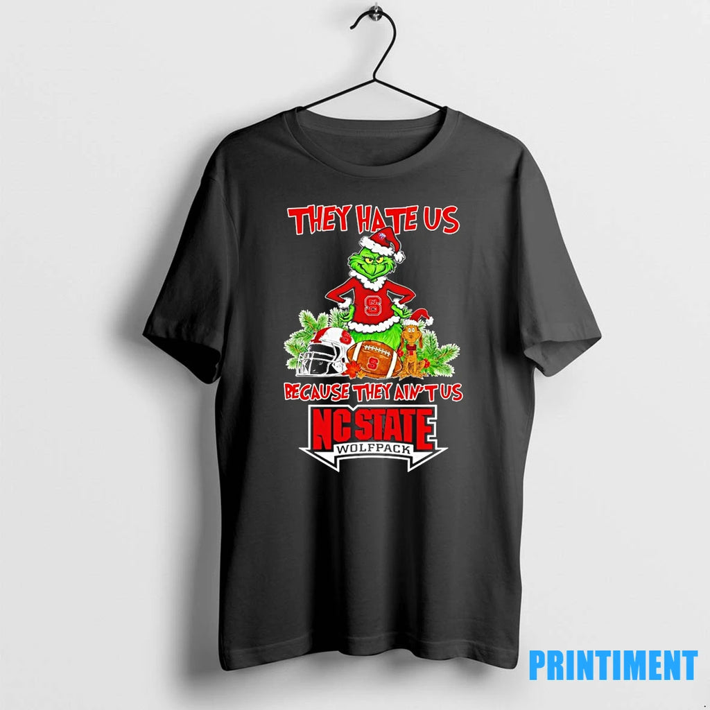 Grinch They Hate Us Because They Aint Us Nc State Wolfpack Tshirts Sweater