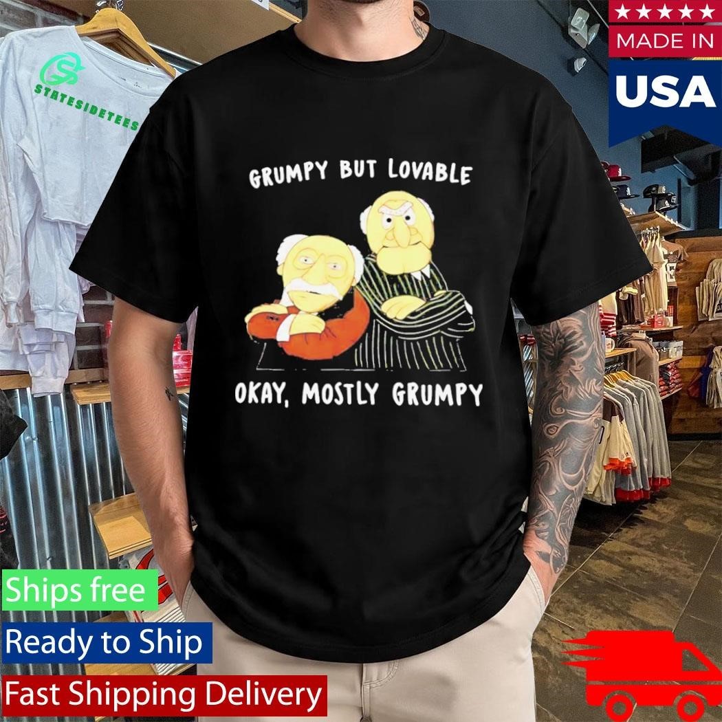 Grumpy But Lovable Okay Mostly Grumpy Shirt Unisex , , , Long Sleeve Tee