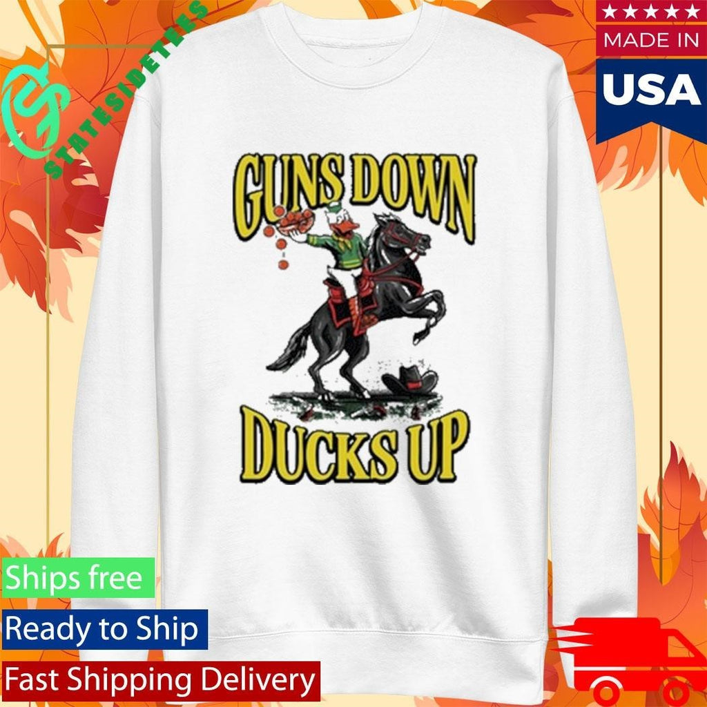 Guns Down Ducks Up Pocket Shirt Unisex , , , Long Sleeve Tee
