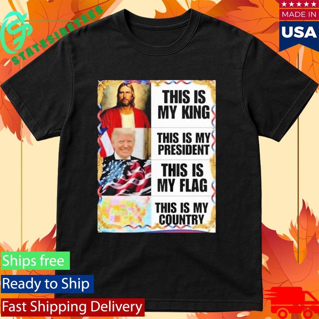 Gunther Eagleman This Is My King President Flag Country Shirt Unisex , , , Long Sleeve Tee