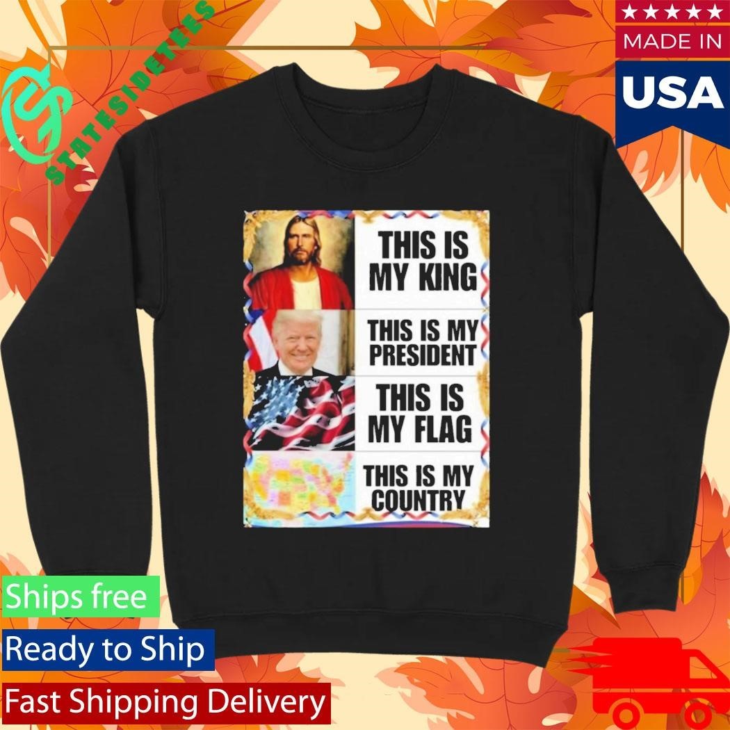 Gunther Eagleman This Is My King President Flag Country Shirt Unisex , , , Long Sleeve Tee