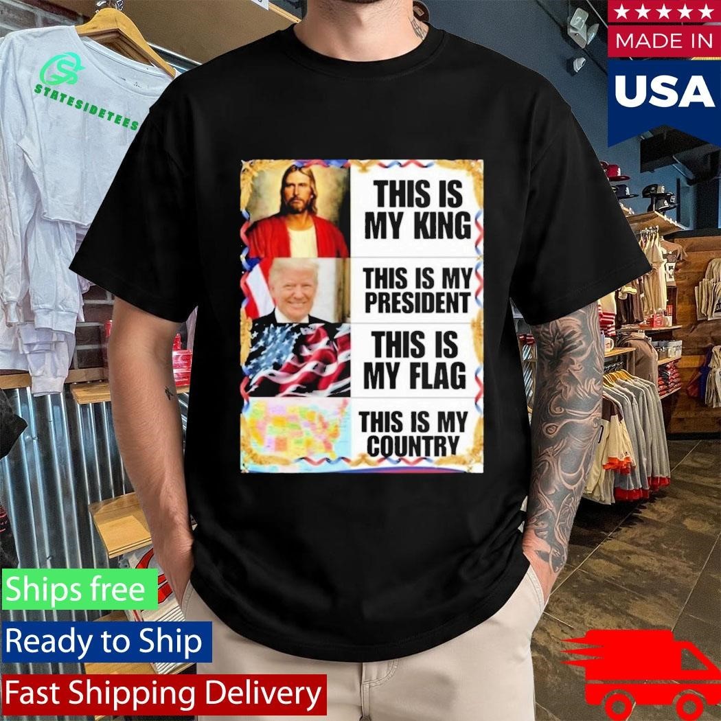 Gunther Eagleman This Is My King President Flag Country Shirt Unisex , , , Long Sleeve Tee