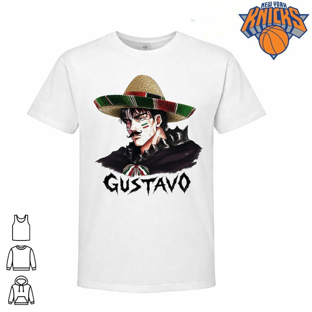 Gustavo Guts Berserk Mexican Sombrero Mustache Anime Shirt