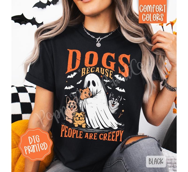 Halloween Dogs Comfort Colors FallTshirt T-Shirts