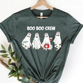 Halloween Nurse Shirt Boo Boo Crew Shirt Boo Shirt Halloween Shirt Funny Halloween Shirt Cute Nurse Shirt Ghost Nurse Shirt T-Shirts
