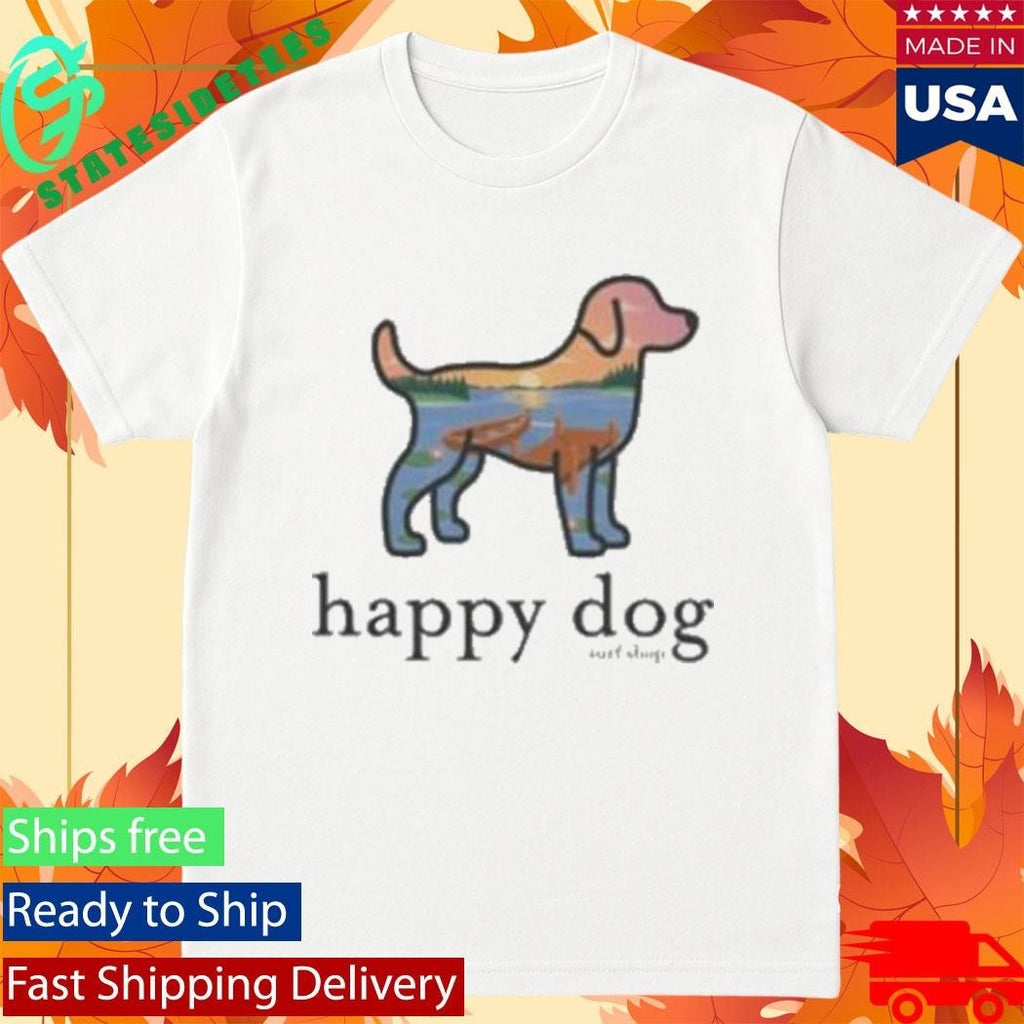 Happy Dog Surf Docks Shirt Unisex , , , Long Sleeve Tee