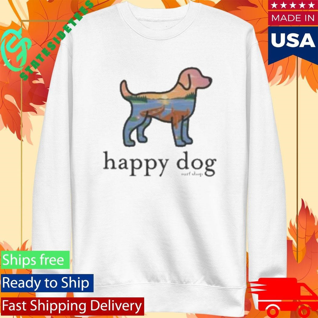 Happy Dog Surf Docks Shirt Unisex , , , Long Sleeve Tee