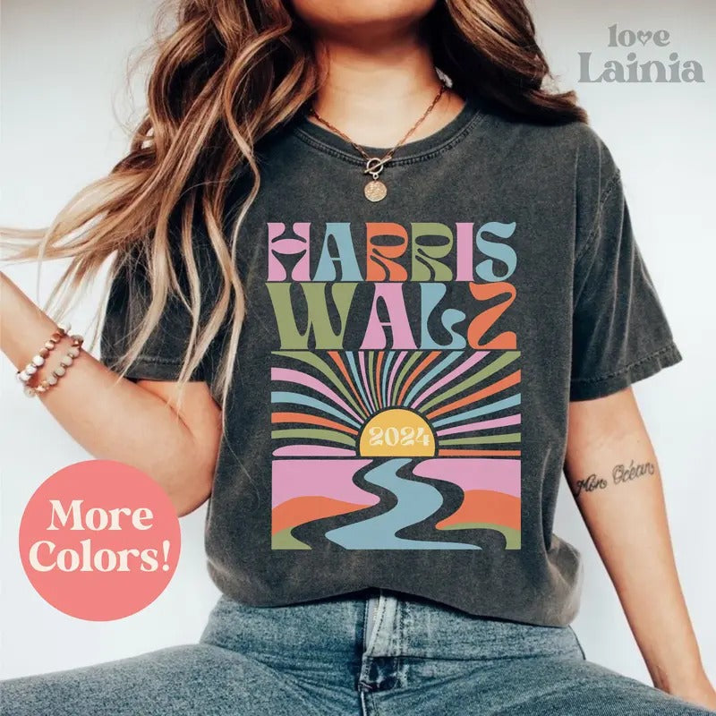 Harris Walz Shirt President Kamala Harris 2024 Shirt Election Shirt Kamala Rally Tim Walz VP Elect Kamala Harris Walz T-Shirts