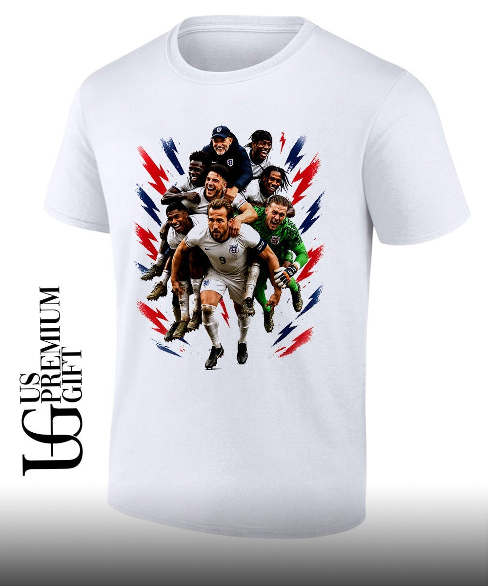 Harry Kane and Jude Bellingham Goal celebration flag of England shirt