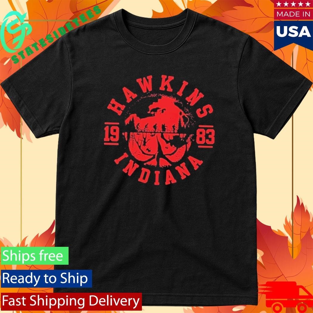 Hawkins 1983 Indiana Upside Down Shirt Unisex , , , Long Sleeve Tee