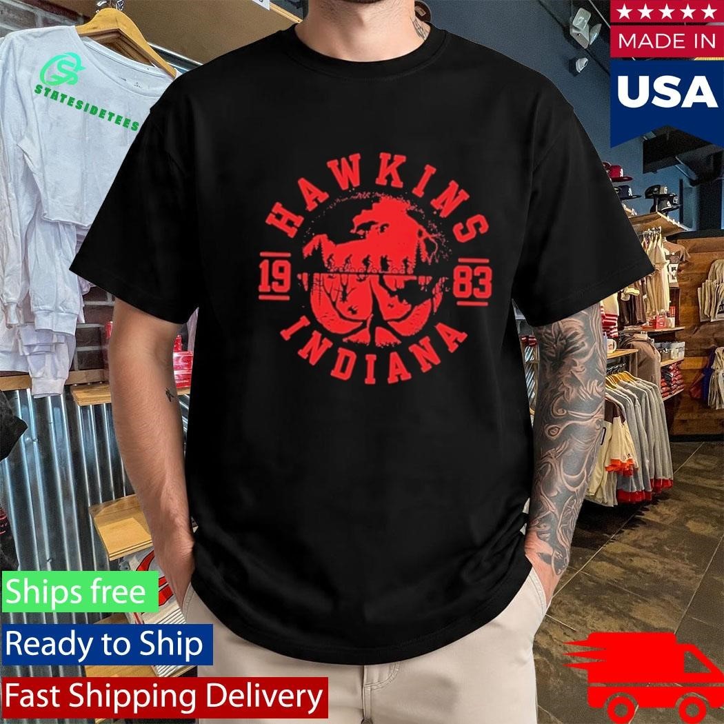 Hawkins 1983 Indiana Upside Down Shirt Unisex , , , Long Sleeve Tee