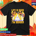 Hazbin Hotel Life Is Hard But Im Harder Shirt Unisex , , , Long Sleeve Tee