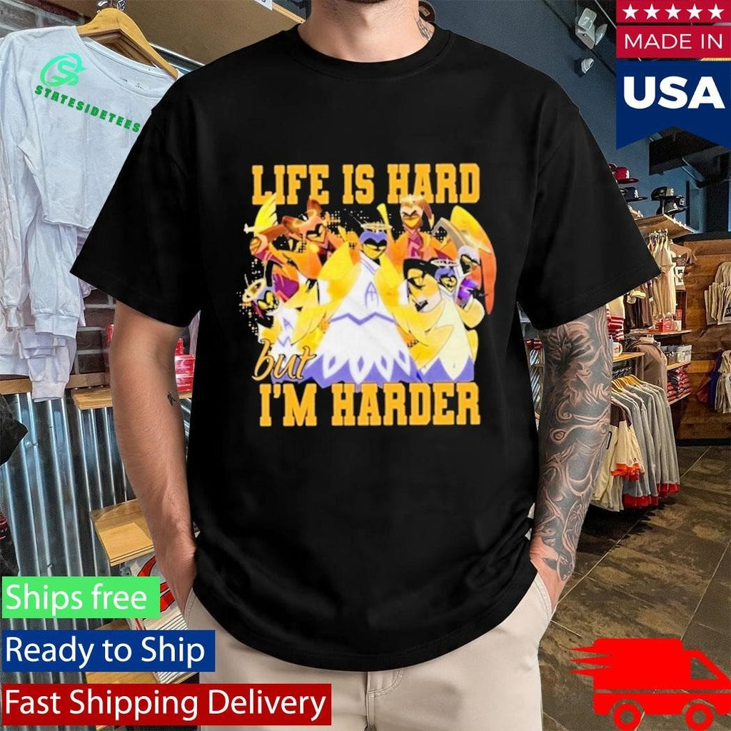 Hazbin Hotel Life Is Hard But Im Harder Shirt Unisex , , , Long Sleeve Tee
