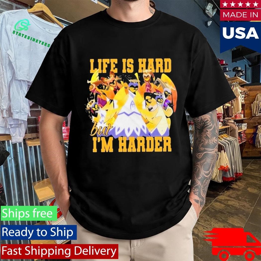 Hazbin Hotel Life Is Hard But Im Harder Shirt Unisex , , , Long Sleeve Tee