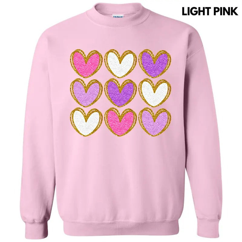 Heart Faux Glitter Collage 'NLB' T-Shirts