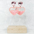 Heart Glitter Shaker Earrings T-Shirts