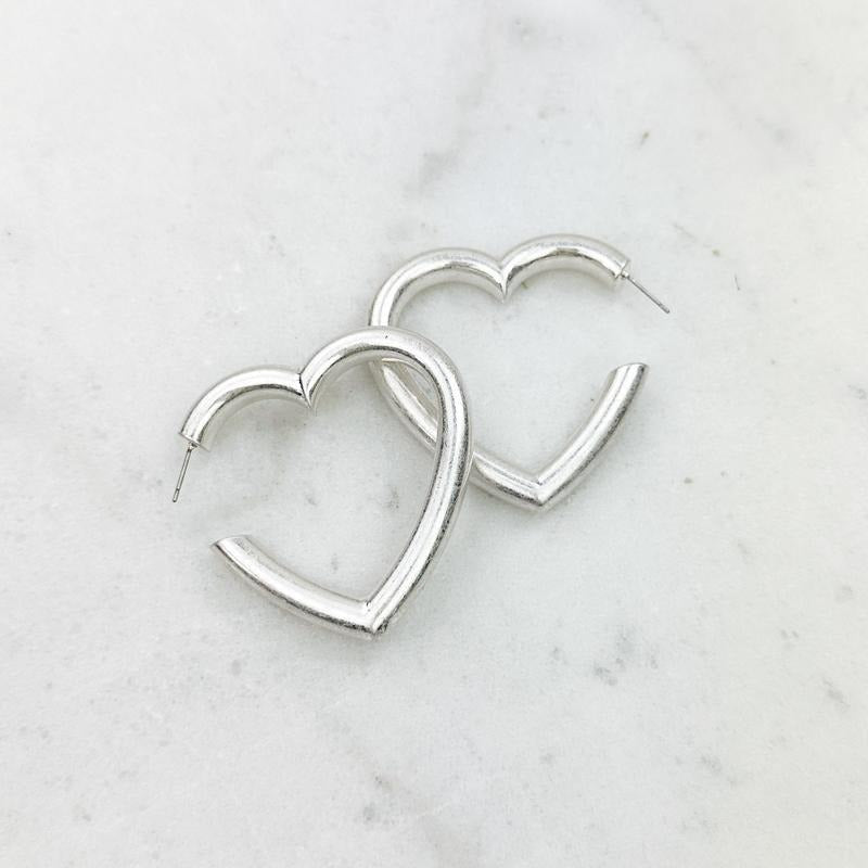 Heart Hoop Earrings *Final Sale* T-Shirts