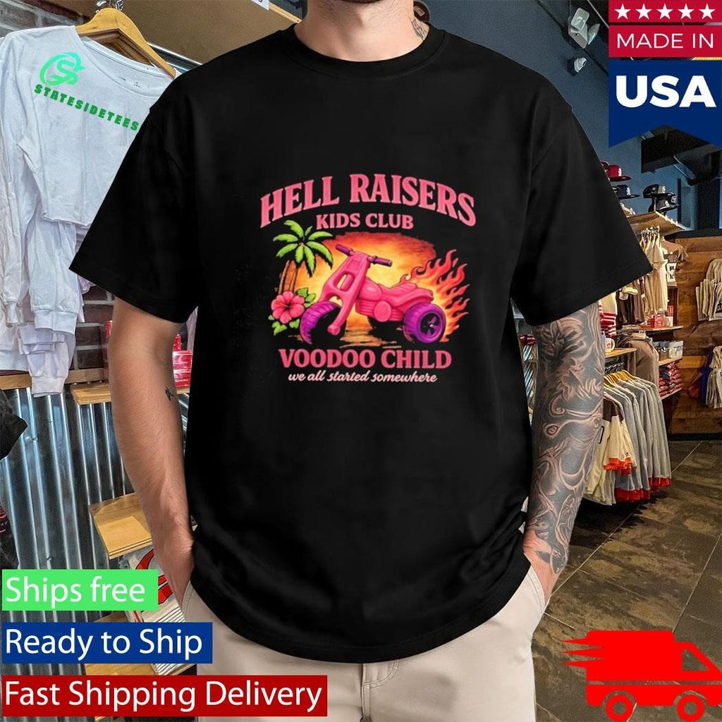 Hell Raisers Kids Club Voodoo Child Tricycle Shirt Unisex , , , Long Sleeve Tee