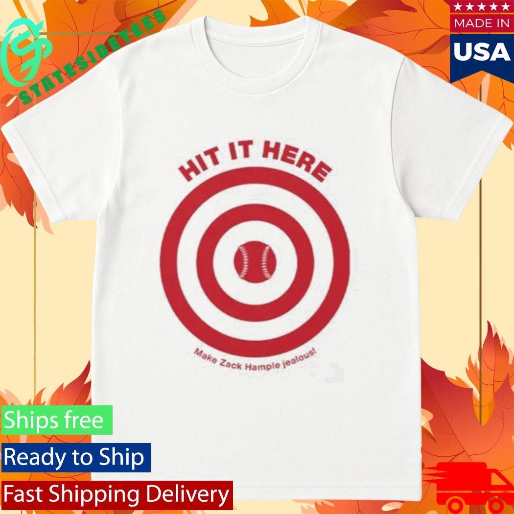Hit It Here Target Baseball Shirt Unisex , , , Long Sleeve Tee