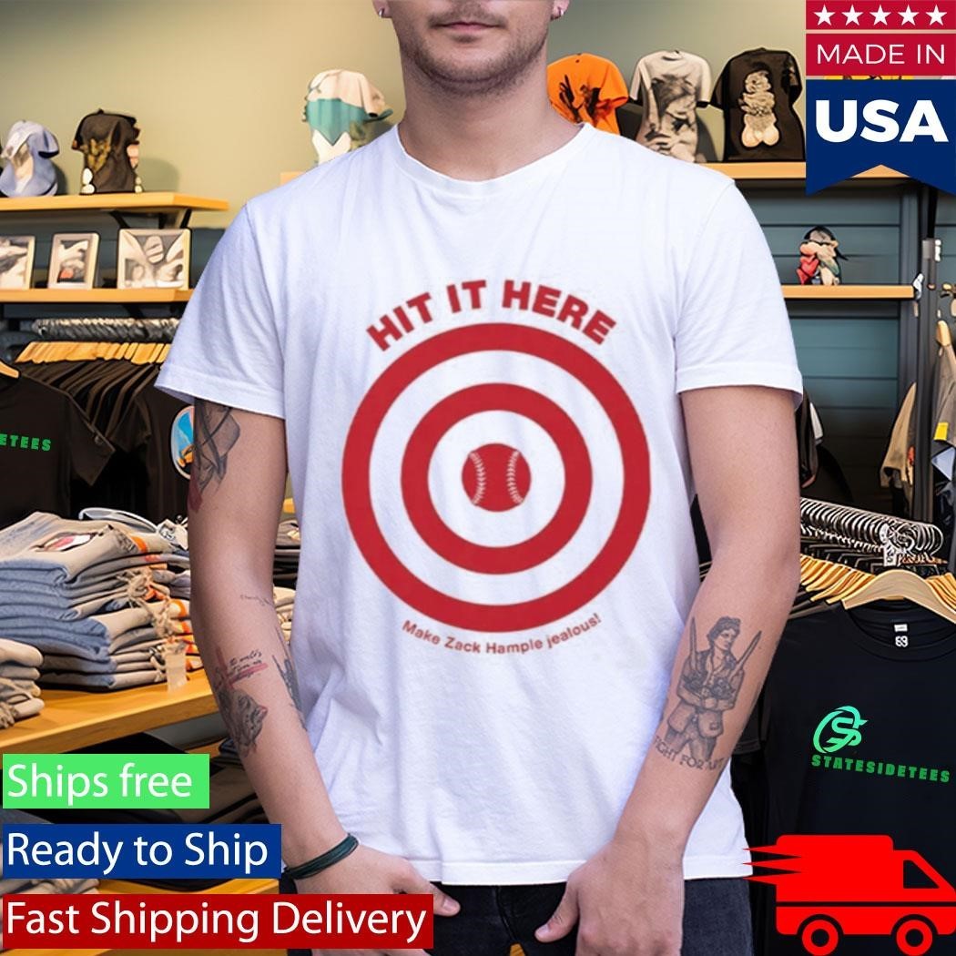 Hit It Here Target Baseball Shirt Unisex , , , Long Sleeve Tee