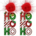 HoHoHo Glitter Earrings T-Shirts