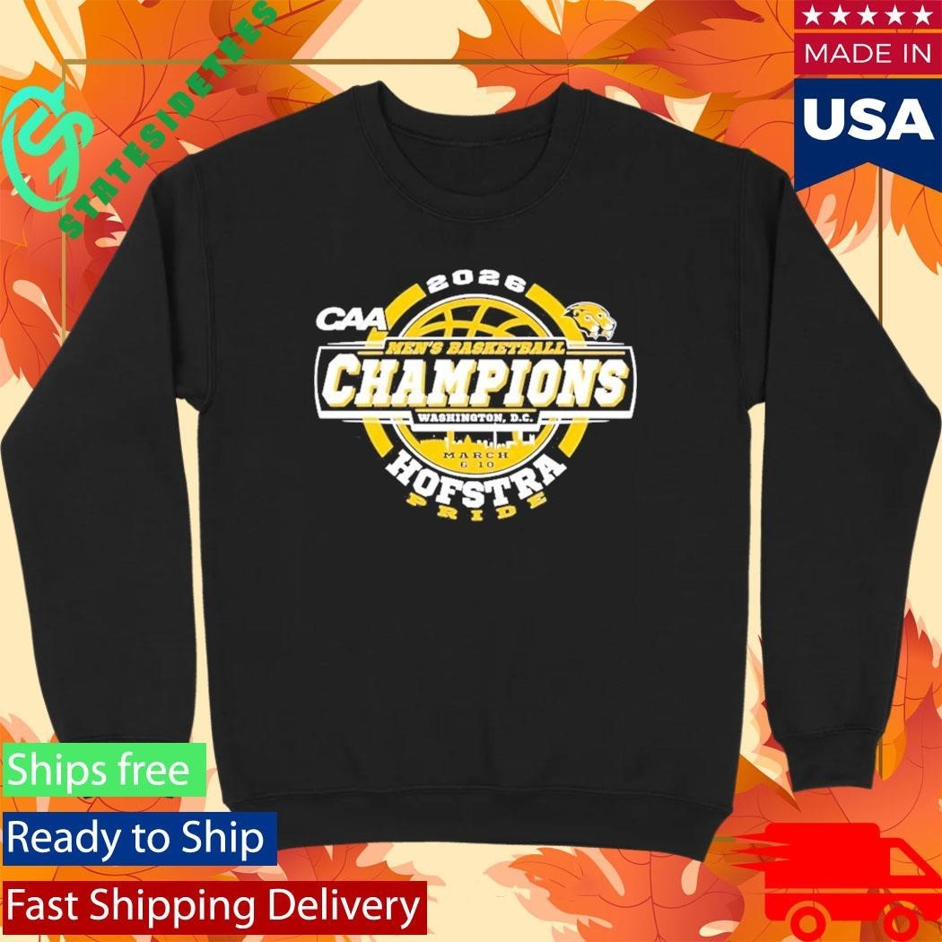 Hofstra University Pride 2026 CAA Men’S Basketball Tournament Champions Shirt Unisex , , , Long Sleeve Tee