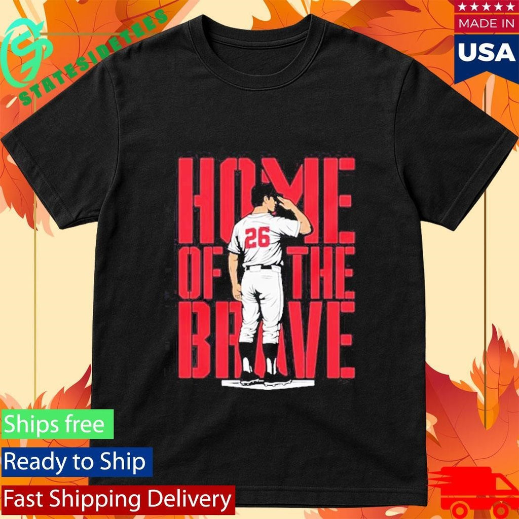 Home Of The Brave No 26 Baseball Shirt Unisex , , , Long Sleeve Tee