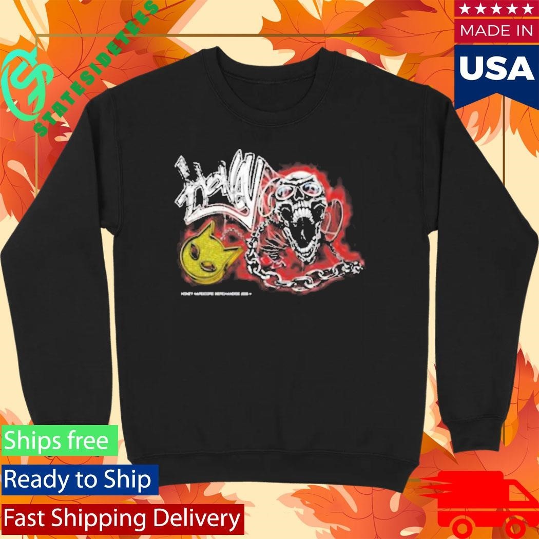 Honey Cold Steel Rage Skull Shirt Unisex , , , Long Sleeve Tee