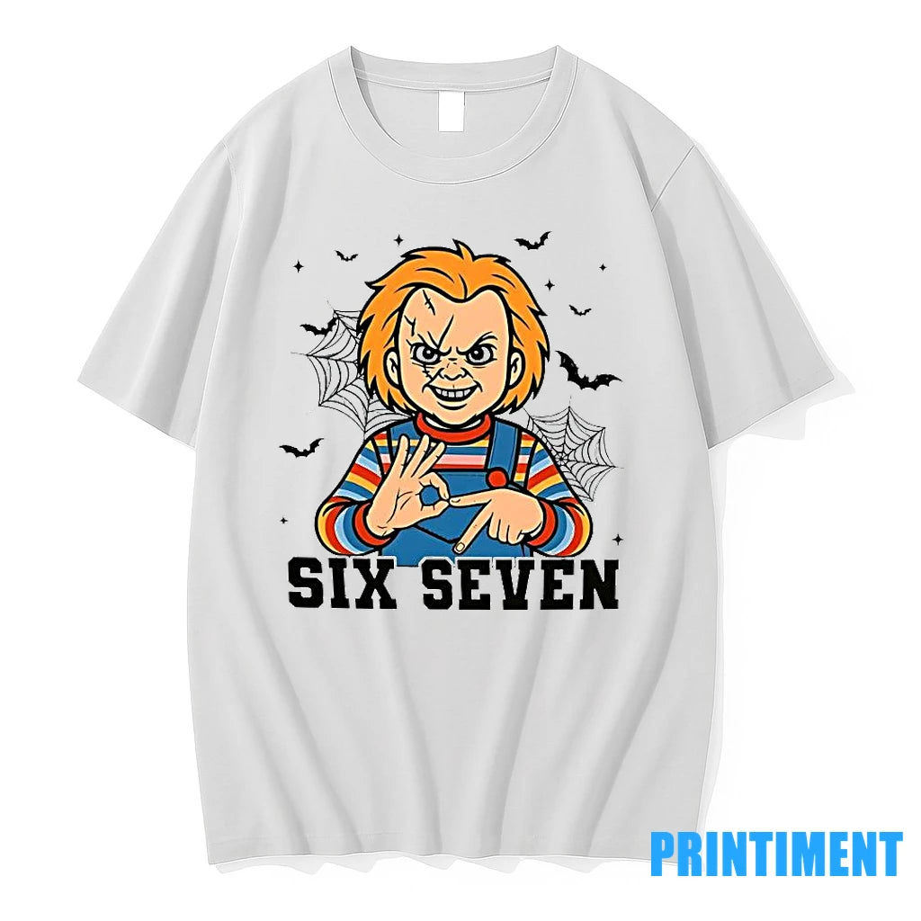 Horror Killer Character Halloween Six Seven Movie 2025 Tshirts Sweater