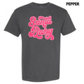 Hot Pink Santa Baby Sequin Patch Comfort Colors T-Shirts