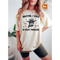 Houston I Have So Many Problems Funny Shirt Raccoon Space Shirt Funny Raccoon Shirt Retro Raccoon Outfits Galaxy Shirt T-Shirts