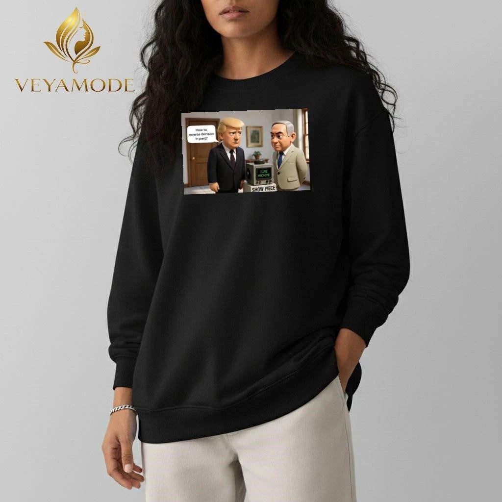 How to reverse decision in past Trump Netanyahu tee Unisex , , , Long Sleeve Tee