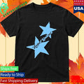 Hudson Westbrook Blue Star Black Comfort Colors Shirt Unisex , , , Long Sleeve Tee