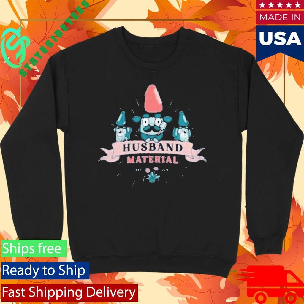 Husband Material Bluey Adults Unisex , , , Long Sleeve Tee