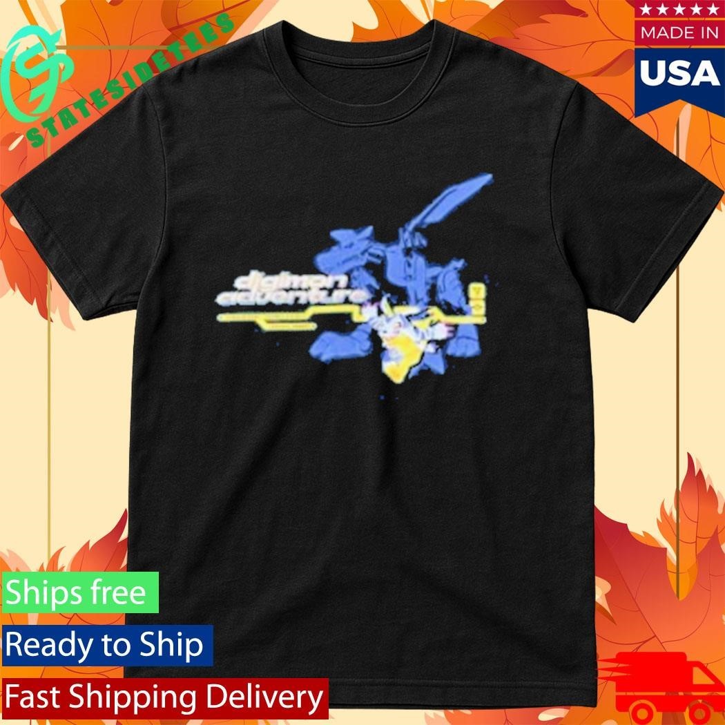 Hypland Digimon Gabumon Transformation Shirt Unisex , , , Long Sleeve Tee