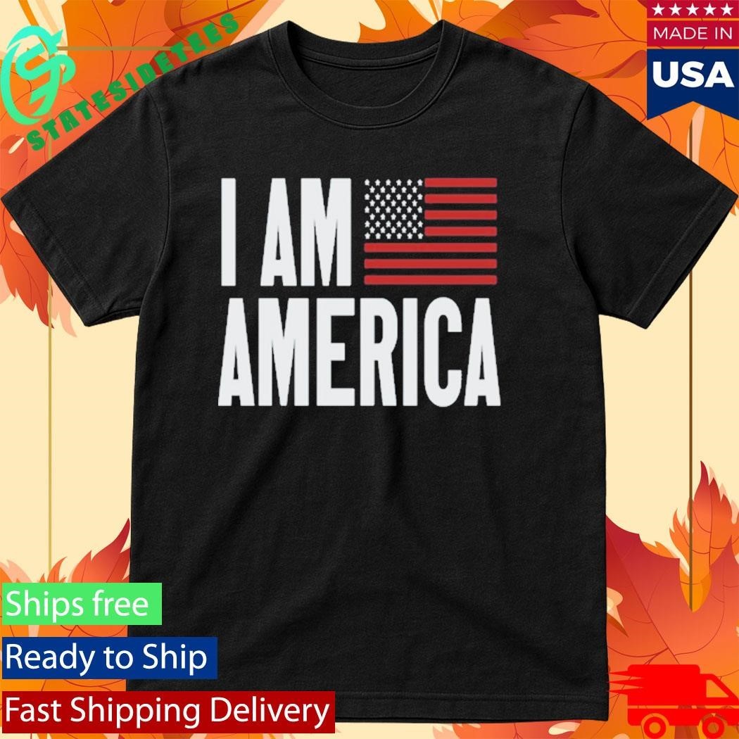 I Am America Flag Shirt Unisex , , , Long Sleeve Tee