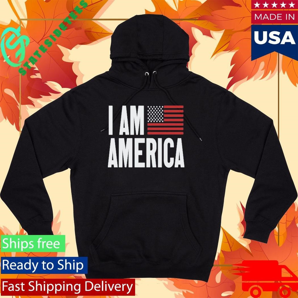 I Am America Flag Shirt Unisex , , , Long Sleeve Tee