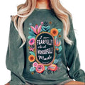 I Am Fearfully Wonderfully Made Shirt Psalms Christian Sublimation RETRO Floral Spring Shirt T-Shirts