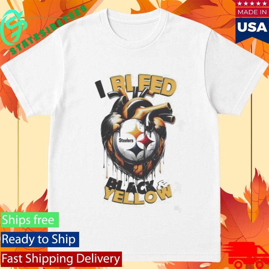 I Bleed Black And Yellow Steelers Shirt Unisex , , , Long Sleeve Tee