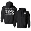 I Came Here Drink Fck Funny Drinking Shirt Printed Daily Casual Cotton Menswear Classic Green T-Shirts