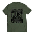 I Don'T Need Therapy I Just Want Go Mexico Short Sleeve Playera De Mexico Casual T-Shirts