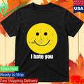 I Hate You Smiley Face Shirt Unisex , , , Long Sleeve Tee