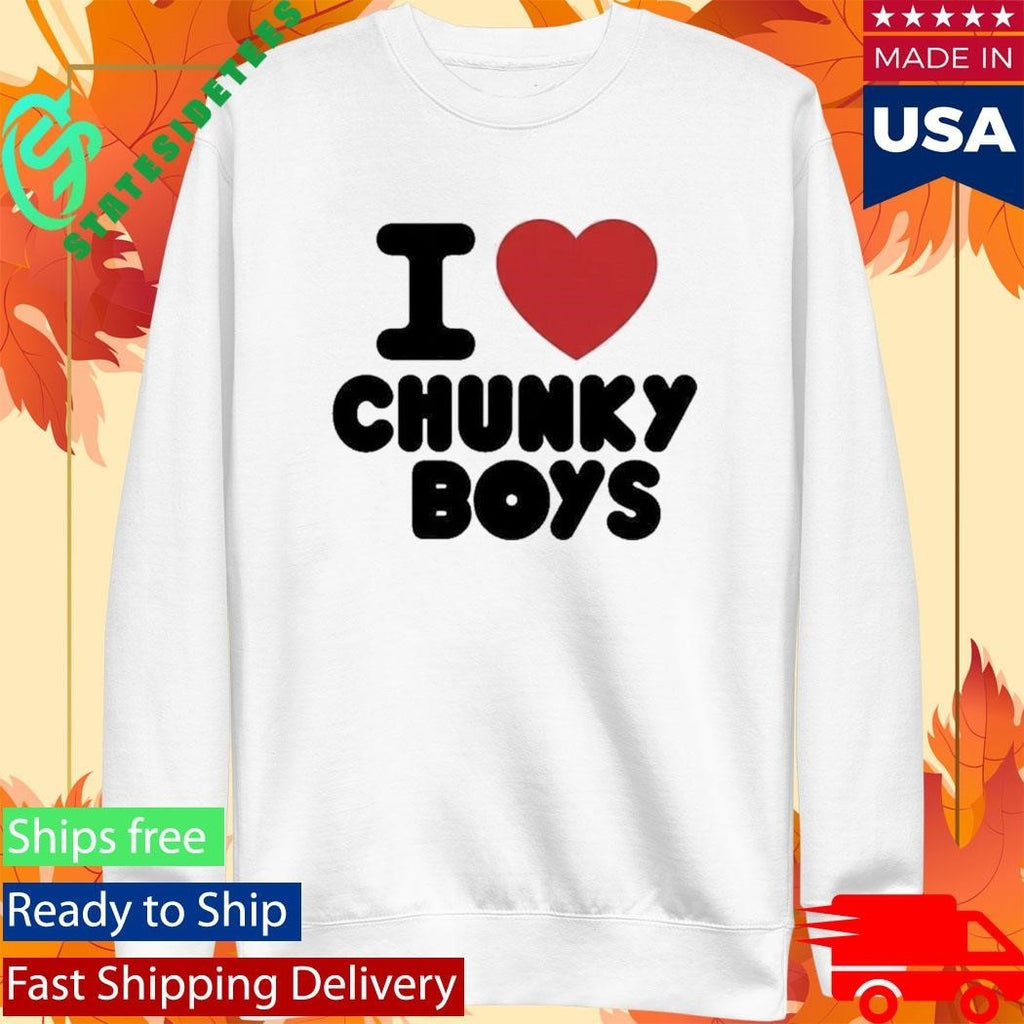 I Heart Chunky Boys Shirt Unisex , , , Long Sleeve Tee