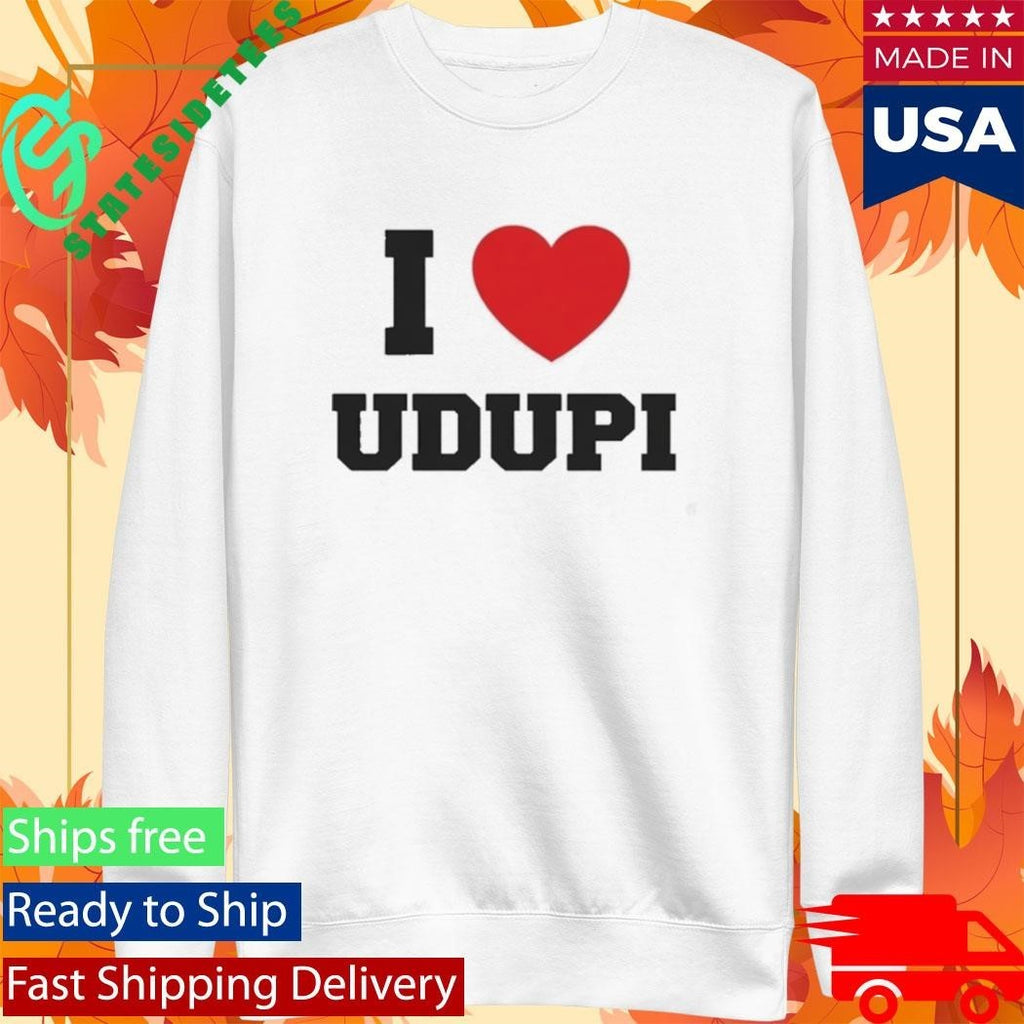 I Heart Udupi Shirt Unisex , , , Long Sleeve Tee