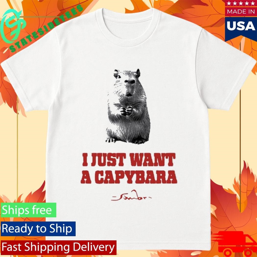 I Just Want A Capybara Shirt Unisex , , , Long Sleeve Tee