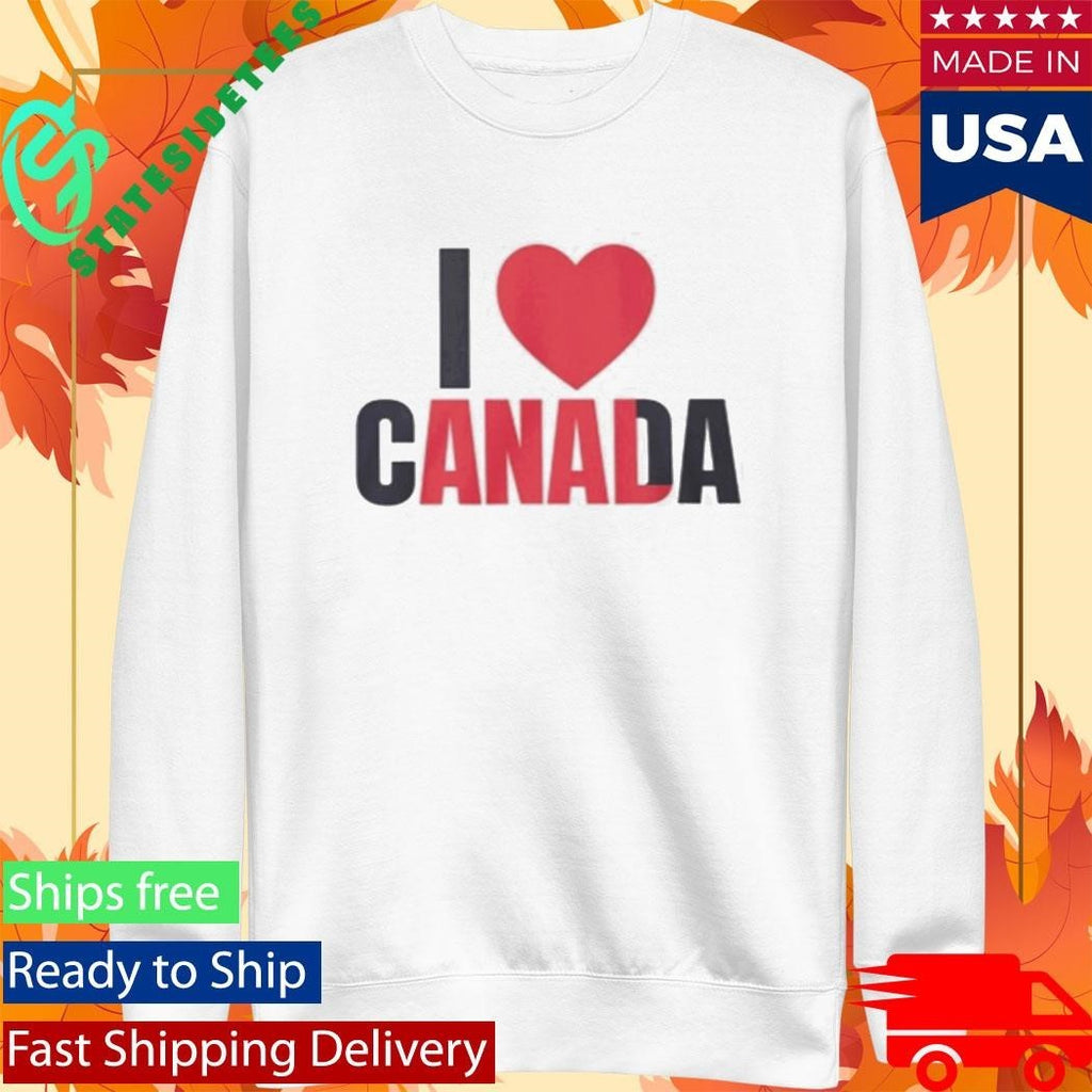 I Love Canada Shirt Unisex , , , Long Sleeve Tee