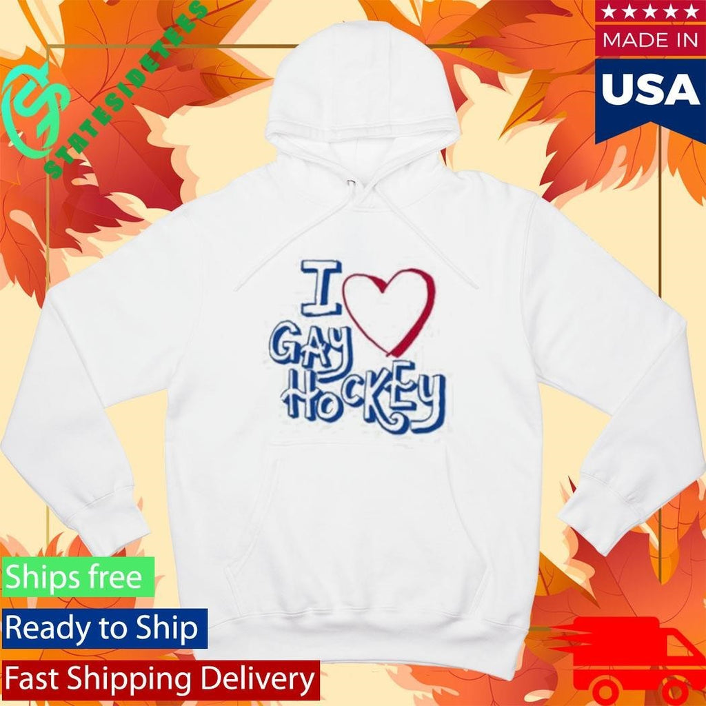 I Love Gay Hockey Shirt Unisex , , , Long Sleeve Tee