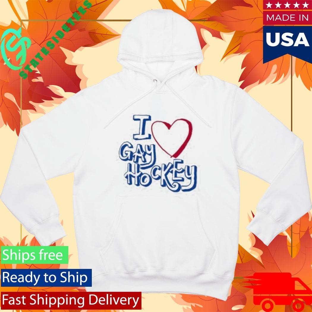 I Love Gay Hockey Shirt Unisex , , , Long Sleeve Tee